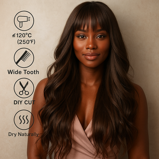 Synthetic Hair | Wavy Bangs