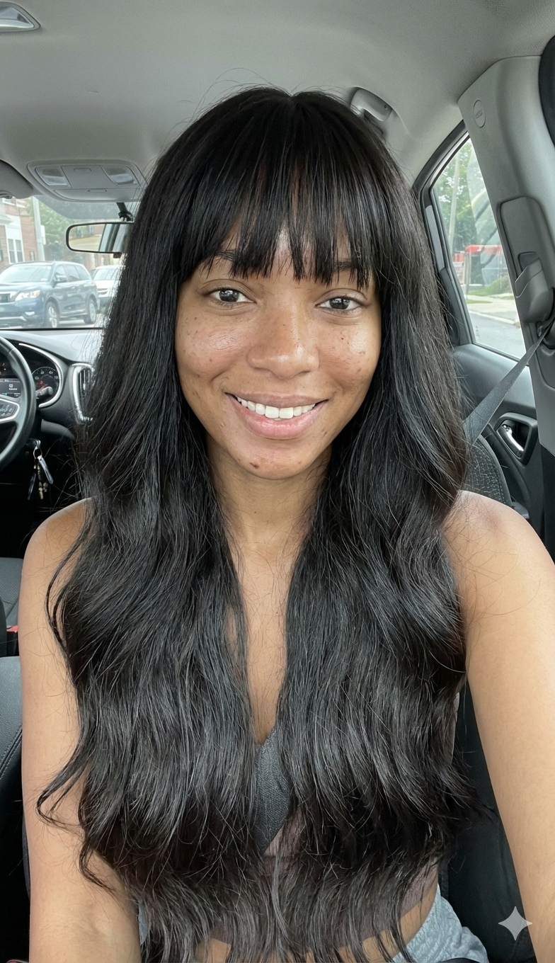 Synthetic Hair | Wavy Bangs